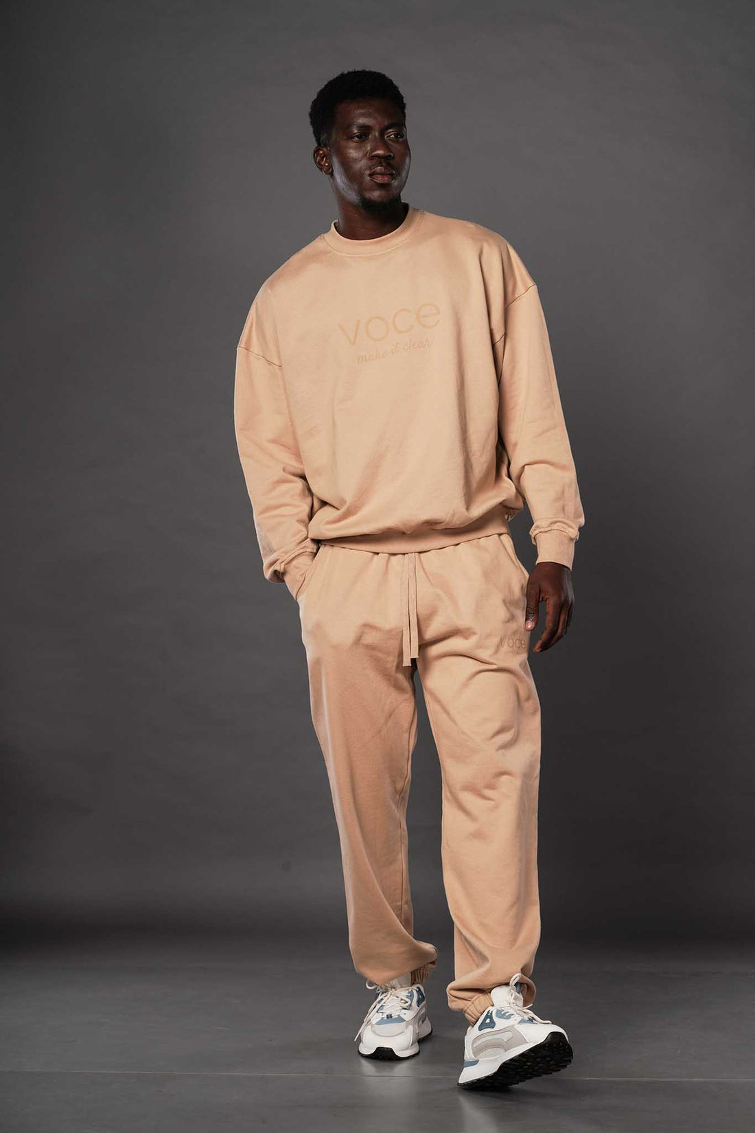 French Terry Buff Beige Jogger