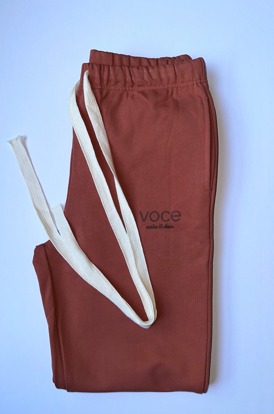 Dusky Red Fleece Jogger